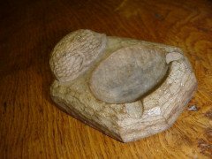 Nik 'Hedgehogman' Hill. An oak ashtray - Thumbnail 2