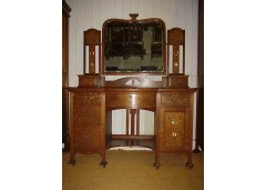 Shapland and Petter. A good Arts and Crafts oak bedroom pair with abalone - Thumbnail 21