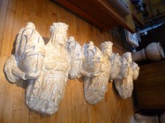 An amazing set of three Art Deco wall sculpture - Thumbnail 1