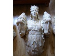 An amazing set of three Art Deco wall sculpture - Thumbnail 3