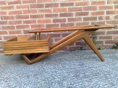 A Modernist coffee table with angular legs - Thumbnail 1