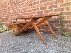 A Modernist coffee table with angular legs - Thumbnail 3