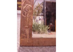 A Glasgow School copper mirror with fantastic stylised Glasgow Roses to each side - Thumbnail 6