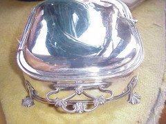 WAS Benson. A rare silver plated jewelry box - Thumbnail 2