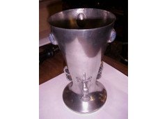 A superb Tudric conical vase with wonderful Turquoise stones - Thumbnail 1