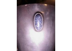 A superb Tudric conical vase with wonderful Turquoise stones - Thumbnail 3