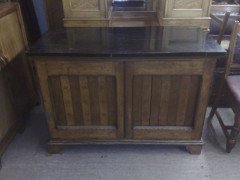 Charles Bevan. A Gothic Revival oak linen trunk - Thumbnail 2