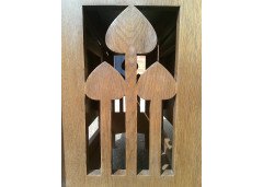 Liberty and Co. A good quality large Arts and Crafts oak drop leaf dining - Thumbnail 4