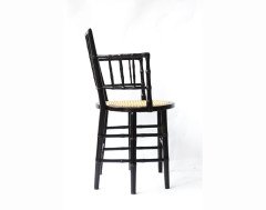 A very rare six leg cane seated armchair - Thumbnail 2
