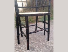 A very rare six leg cane seated armchair - Thumbnail 12