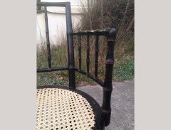 A very rare six leg cane seated armchair - Thumbnail 13