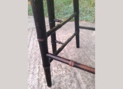 A very rare six leg cane seated armchair - Thumbnail 16
