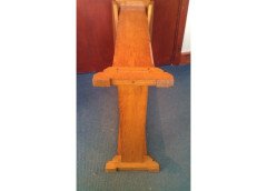 A good quality little Arts and Crafts oak drop leaf tea or sidetable - Thumbnail 3