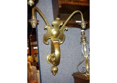 Osler. a Single Arts and Crafts Brass Wall Light - Thumbnail 2