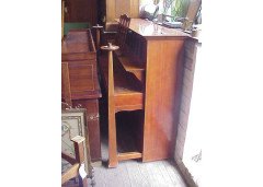 Walter Cave for Bechstein. A mahogany piano with an overstrung upright underdamper action - Thumbnail 5