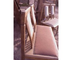 Four Good Quality Oak Glasgow School Benches - Thumbnail 2