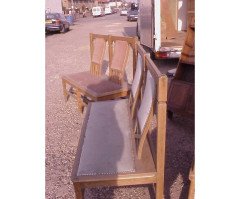 Four Good Quality Oak Glasgow School Benches - Thumbnail 3