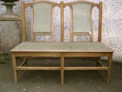 Four Good Quality Oak Glasgow School Benches - Thumbnail 4