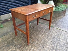 Marsh Jones and Cribb. a Number of Two Drawer Oak Desks - Thumbnail 2