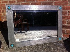 Liberty and Co. A rare Liberty and Co Arts and Crafts Pewter mirror - Thumbnail 1