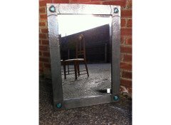 Liberty and Co. A rare Liberty and Co Arts and Crafts Pewter mirror - Thumbnail 2