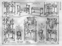 Shapland & Petter. an Arts & Crafts Oak Hallstand with Mirror and Copper Panel - Thumbnail 1