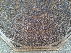 Liberty and Co (attributed). A rare Anglo-Moorish eight leg Octagonal sidetable in the style of E W Godwin - Thumbnail 6
