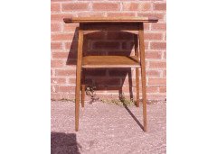 An oak Arts and Crafts folding card table - Thumbnail 3