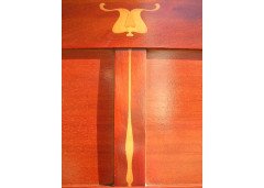 G M Ellwood for John Brinsmead and Sons. A mahogany and inlaid upright piano - Thumbnail 6