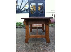 Liberty and Co (style Of). a Good Quality Arts and Crafts Oak Dining Table - Thumbnail 1