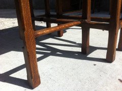 A good quality Arts and Crafts oak side/drop leaf table - Thumbnail 6