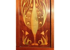 Shapland and Petter. A rare Shapland and Petter Peacock folding screen with Abalone - Thumbnail 7