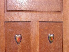 Shapland and Petter. an Arts and Crafts Oak Treble Wardrobe and Dressing Table - Thumbnail 3