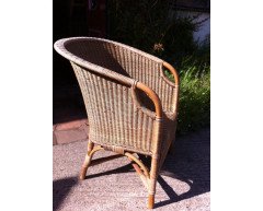 Dryad. a Good Pair of Wicker Armchair - Thumbnail 4