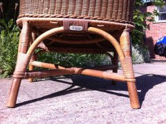 Dryad. a Good Pair of Wicker Armchair - Thumbnail 6