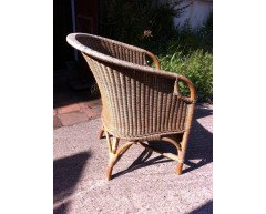 Dryad. a Good Pair of Wicker Armchair - Thumbnail 7