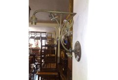 An Art Nouveau copper anodised wall light - Thumbnail 1