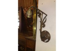 An Art Nouveau copper anodised wall light - Thumbnail 2