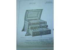 WMF. A rare silver plated cutlery service for 12, in the original cabinet with silver plated stylised mounts - Thumbnail 22