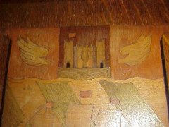 An oak Arts and Crafts hall chair - Thumbnail 3
