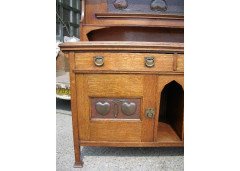 G M Ellwood for Bath Cabinet Makers. An Art and Crafts Glasgow Style oak sideboard - Thumbnail 8