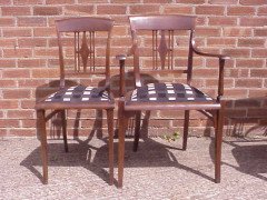 Josef Hoffmann (style of) Made by J and J Kohn. A rare five piece Viennese Secessionist salon suite - Thumbnail 3