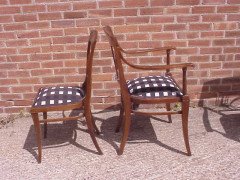 Josef Hoffmann (style of) Made by J and J Kohn. A rare five piece Viennese Secessionist salon suite - Thumbnail 4