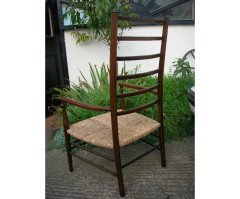 Liberty and Co. A rush seated ladder back armchair - Thumbnail 2