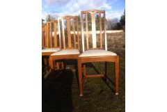 A fourteen seat Arts and Crafts oak 'D' end extending dining table with four extra leaves. - Thumbnail 9