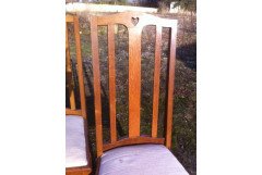 A fourteen seat Arts and Crafts oak 'D' end extending dining table with four extra leaves. - Thumbnail 11