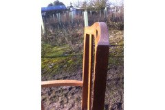 A fourteen seat Arts and Crafts oak 'D' end extending dining table with four extra leaves. - Thumbnail 15