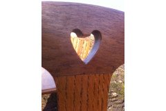 A fourteen seat Arts and Crafts oak 'D' end extending dining table with four extra leaves. - Thumbnail 17