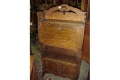 Liberty & Co., Two Arts & Crafts Oak Drop Front Bureau - Thumbnail 1
