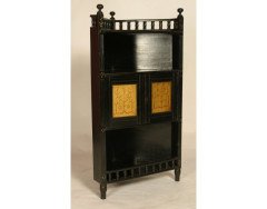 A small ebonised corner cabinet - Thumbnail 1